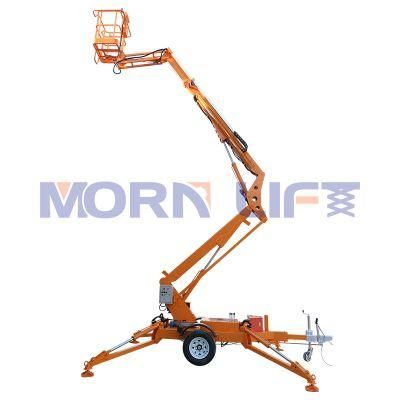 8m 14m Morn China Towable Man Tow Behind Boom Lift