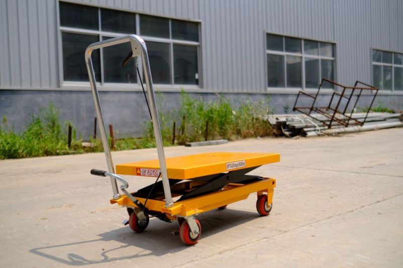 2021 New Arrival Economic Light Duty Hydraulic Lift Table Trolley Cart