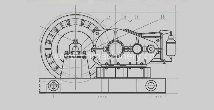 10 Mts 250 Mts Winch Windlass Oil Drilling Platform Offshore Boring Island Mooring Anchoring Hoisting Pull Cables