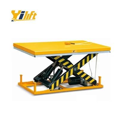 Hw Series Hydraulic Stationary Electric Scissor Lift with High Lifting Height 1000 Kg