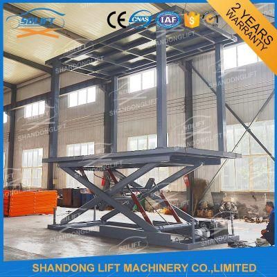 Double Deck Car Scissor Hoist Car Parking Lift