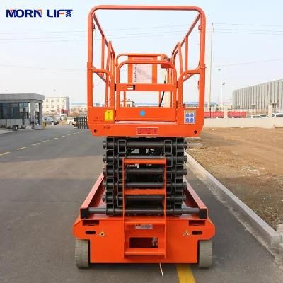 China Work Morn Nude Packing Electric Platform Scissor Aerial Man Lift