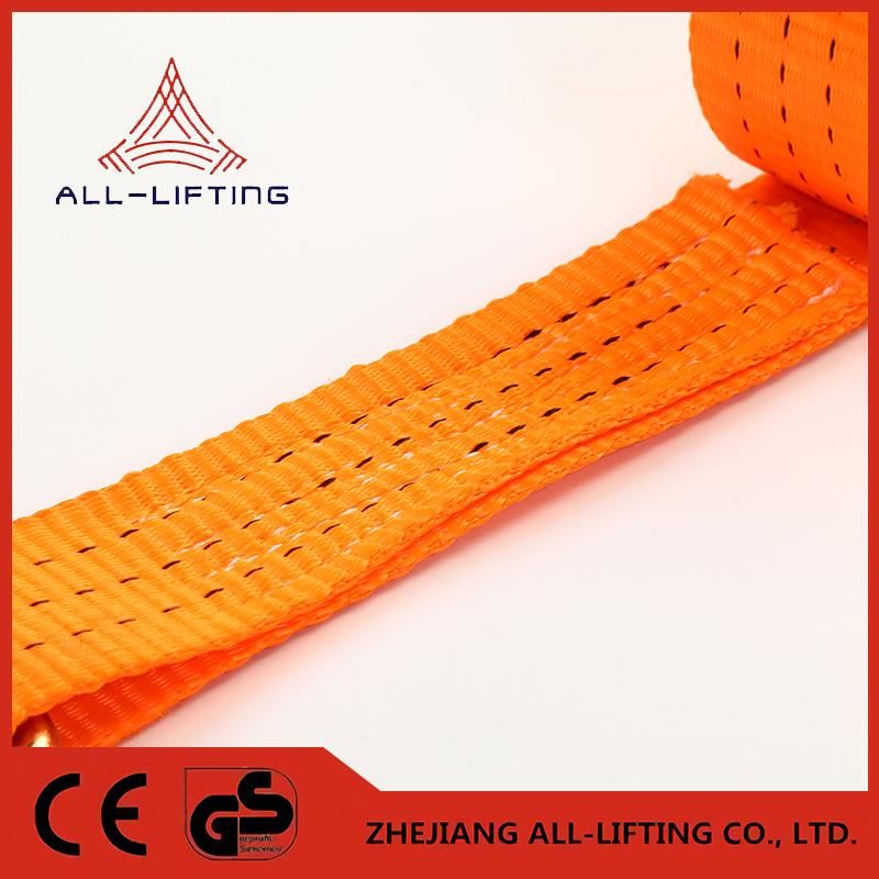 GS Certified 1.5"3t Orange Color Cargo Lashing Belt