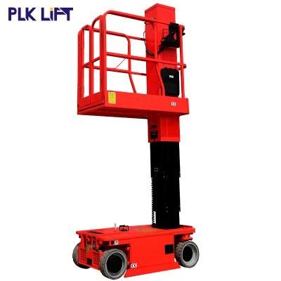 6m 7m Tight Fitting Personnel Lifter Self Propelled Single Mast Lift