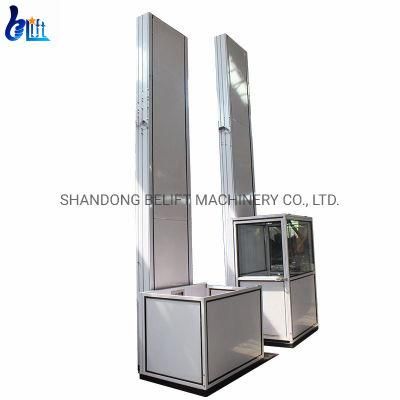 5.4m Electric Platform Cheap Vertical Mini Hydraulic Cabinet Aluminum Lifter