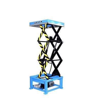 China Factory Three Scissor Stationary Lift Table for Warehouse