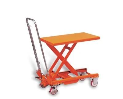Hot Sale China Factory Pedal Operated Hydraulic Scissor Movable High Quality Lift Tables 750kg Capacity