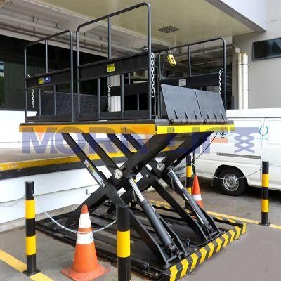 Stationary Explosion-Proof Morn Plywood Case Hydraulic Goods Loading Dock Lift Platform