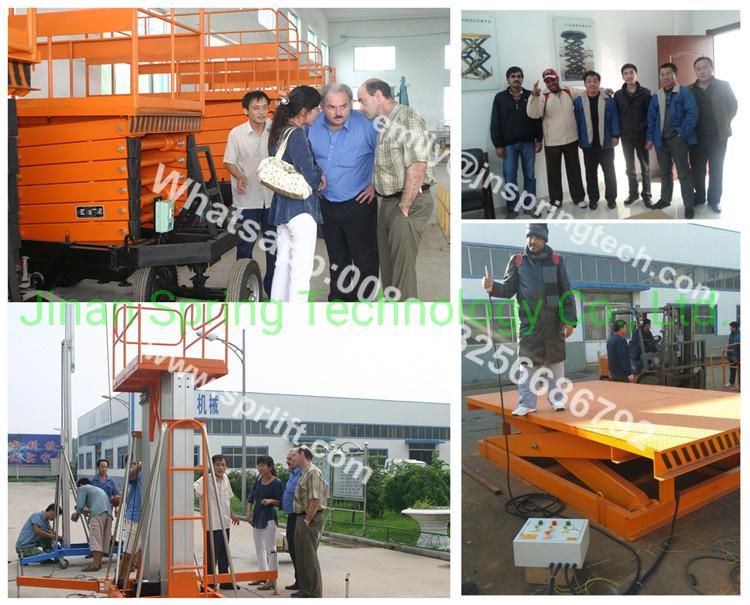 Leading-Rail Hydraulic Cargo Lift Platform