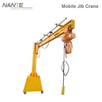 300 Kg Bzy Series Mobile Movable Jib Cranes with Kpk Profile
