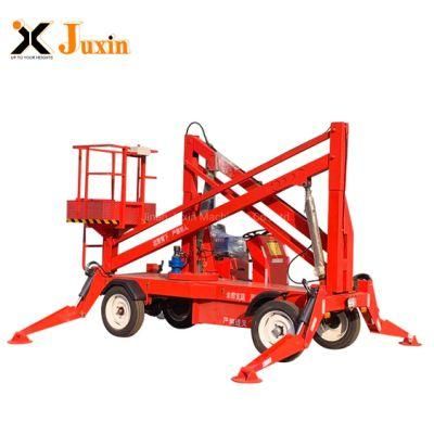 10m-16m 230kg Load Diesel Electric Spider Lift Folding Arm Boom Scissor Lift