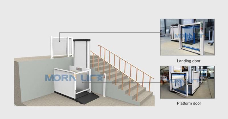 Outdoor/Indoor Barrier Free Lifting Platform Porch Lift Wheelchair Lift for Disabled