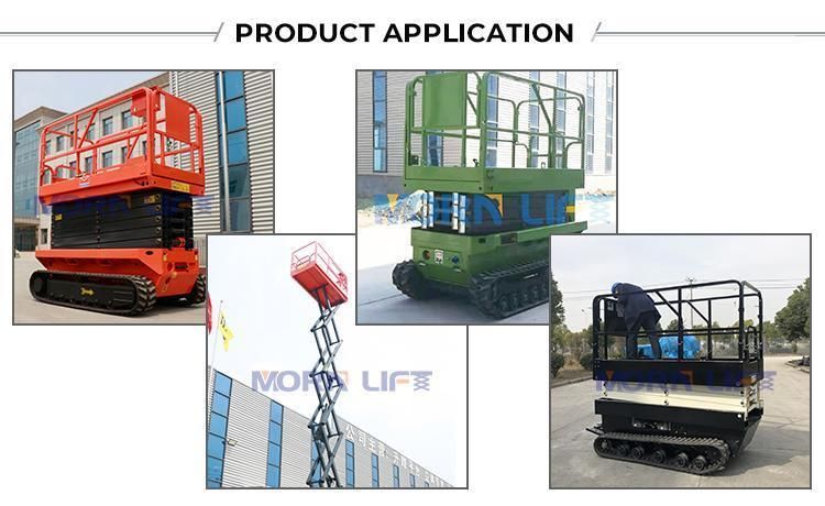 4m 6m 8m 10m 12m Electric Hydraulic Tracked Self Propelled Mobile Aerial Work/Working Lift/Lifting Platform