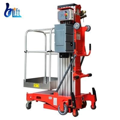 CE-Certificated High-End Single Mast Aluminum Alloy Lifter