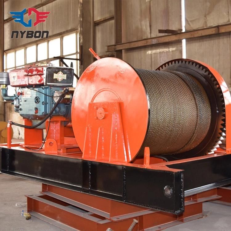 High Quality Jmc-5t Diesel Engine Powered Winch