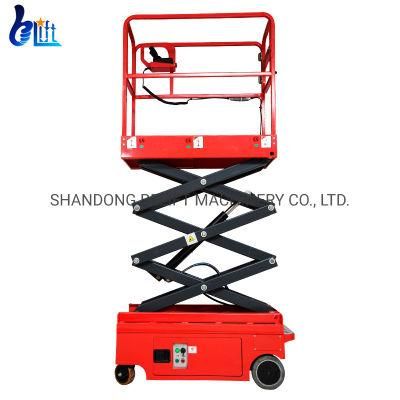 300kg DC Power Mini Self Propelled Scissor Lift Atomatic Lift Crane