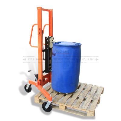 China Manufacturer Manual Hydraulic Drum Lifter Loading Capacity 400kg and Lifting Height 1100mm