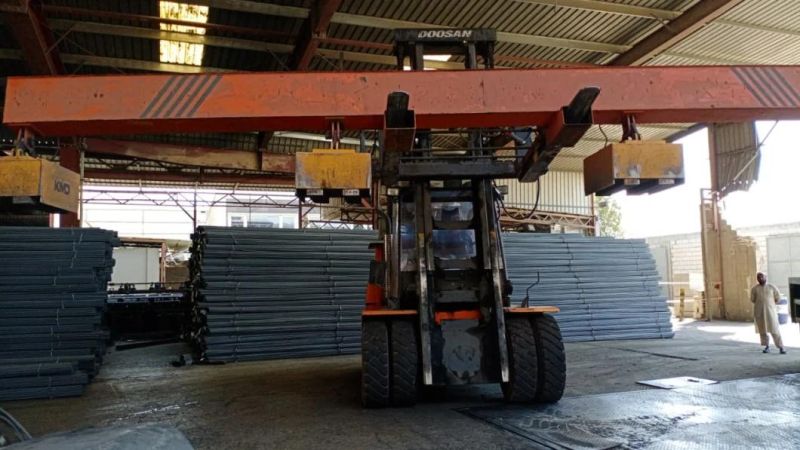 Lifting Magnet of Rebar for Forklift in Steel Field