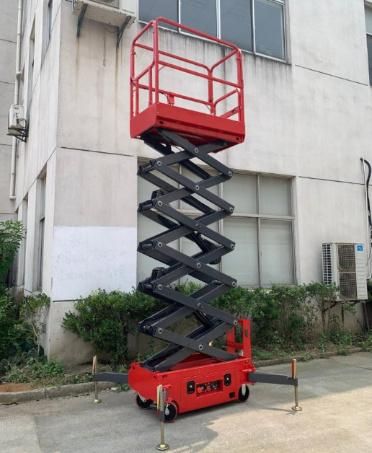 Simple Operation Hydraulic Man Semi-Electric Vertical Lifting Mobile Mini Scissor Lift