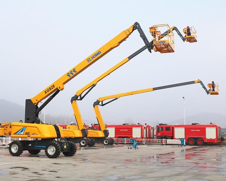 XCMG 4m Wide Platform Xgs28 Brand New 26m Telescopic Mobile Boom Lift