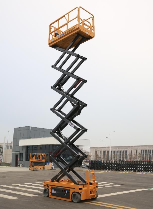 XCMG 15m Mobile Scissor Lift Table Xg1412HD Auto Aerial Work Platform with Ce