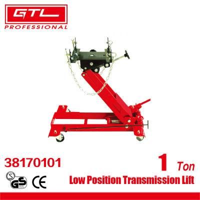 Workshop Garage Lift 1ton Hydraulic Lift Hoist Low Position Transmission Jack with 360 Degree Wheels (38170101)