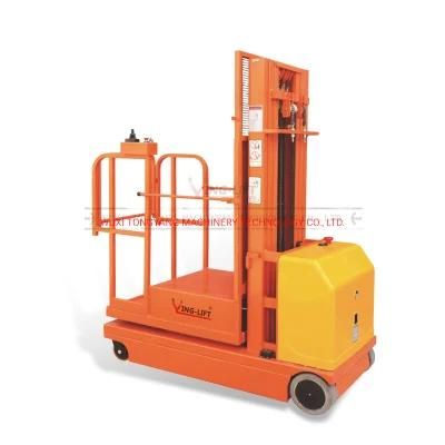 Electric Hydraulic Self Propelled Order Picker Low Profile Cargo Lifting China Manufacturer Supplye