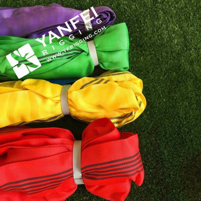 2ton Green Polyester Endless Round Sling