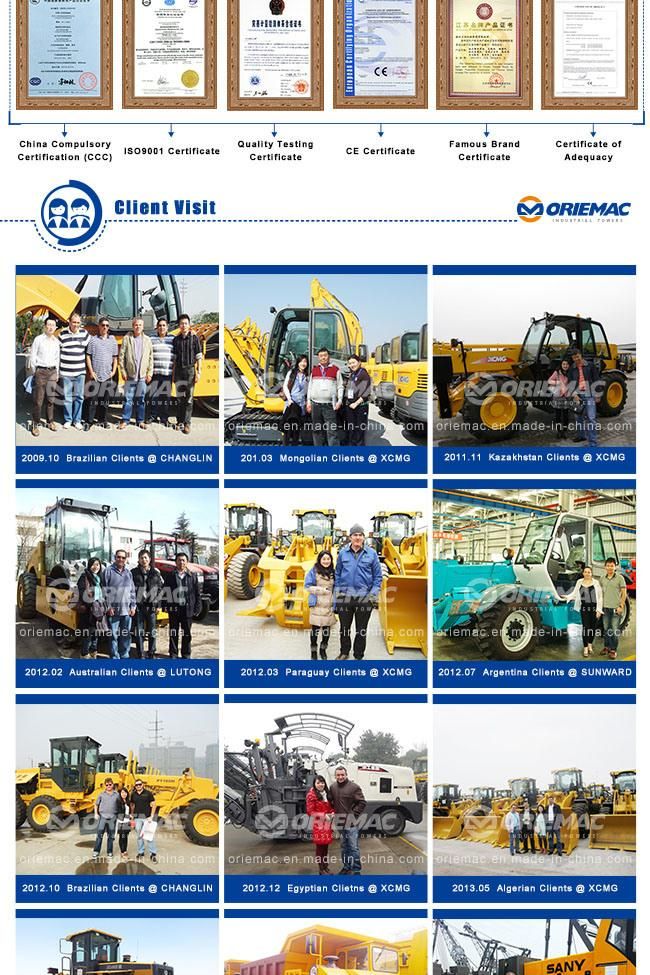 Oriemac Official Manufacturer Lifting Construction Machinery 150 Ton Crawler Crane Xgc150