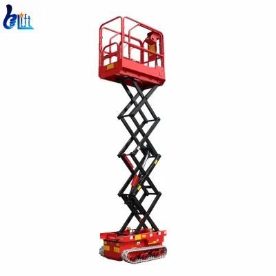 Electric Mini Crawler Self Propelled Walking Scissor Lift Table