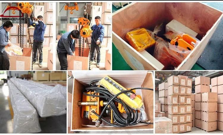 Trolley Type Electric Chain Hoist 1.5 Ton Chain Crane Hoist with Remote Control 1.5 Ton Electric Chain Hoist