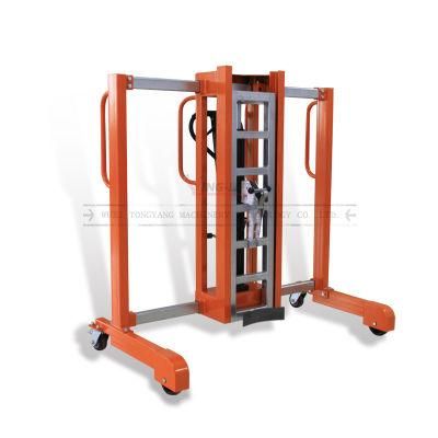 China Manufacturer Supply Manual Hydraulic Drum Stacker with Loading Capacity 380kg for Sales