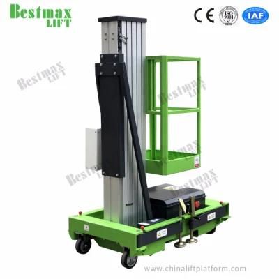 Gtwy Model 9m Platform Height Aluminum Aerial Work Platform with Single Mast