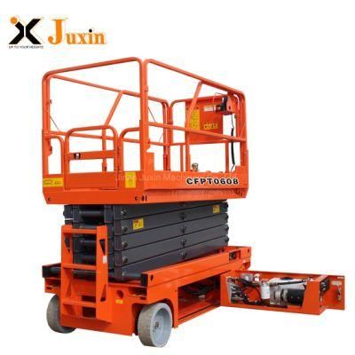 6m 8m 12m 14m 16m Mini Mobile Self Propelled Hydraulic One Man Lift Table Small Battery Aerial Working Platform Electric Scissor Lift