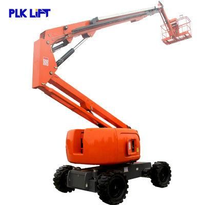 16m 25m Diesel Powered Hydraulic Telescopic Articulating Boom Lift with Jib