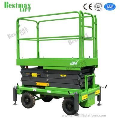 Semi Electric Mobile Scissor Lift with 1000kg Load