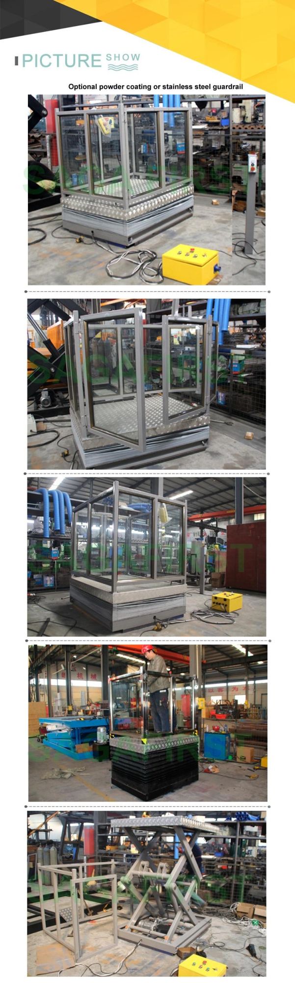 Sagafirst Scissor Type Wheelchair Lift Disabled Lift with Ce