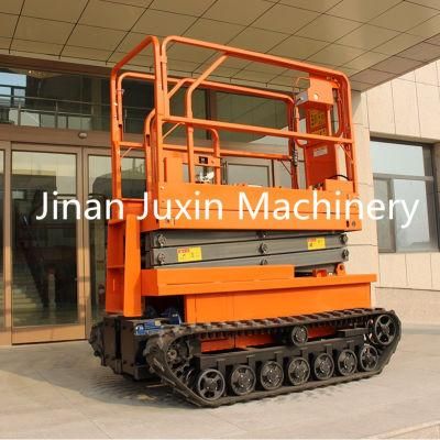 Self Driven Electric Tracked Crawler Scissor Lift Platform