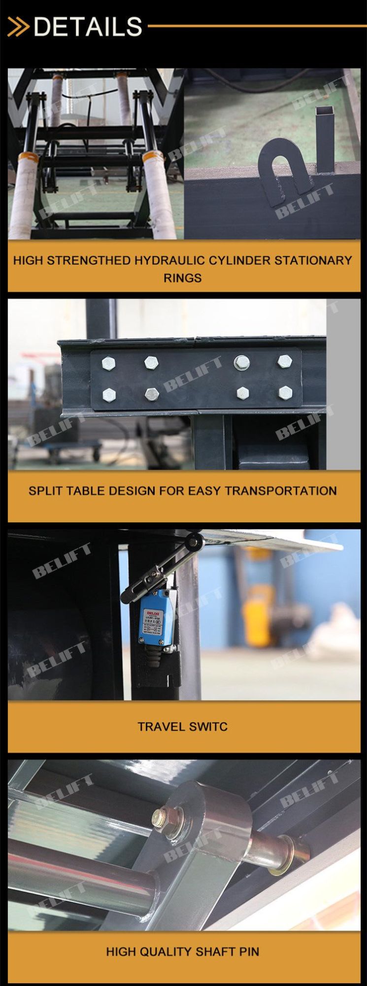 Double Scissor Lift Customizable Electirc Lift Platform Mini Building Material Lifting Machine