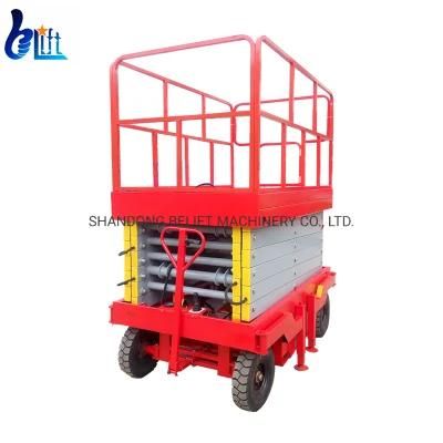 8m Semi Electric Mobile Platform Hydraulic Lifting Jack Sissors Lift