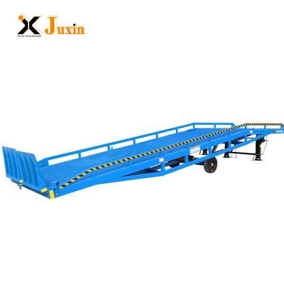 10t Hydraulic Mobile Container Loading Forklift Dock Lift Ramp