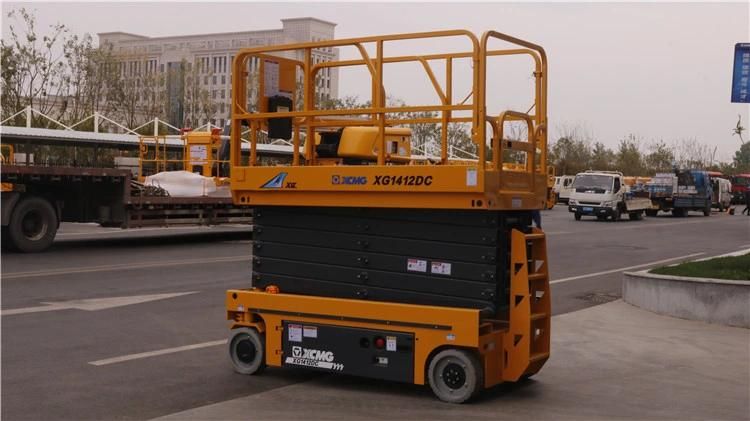 XCMG Factory 12m Hydraulic Scissor Lift Xg1212HD China New Mobile Electric Aerial Work Platform Price