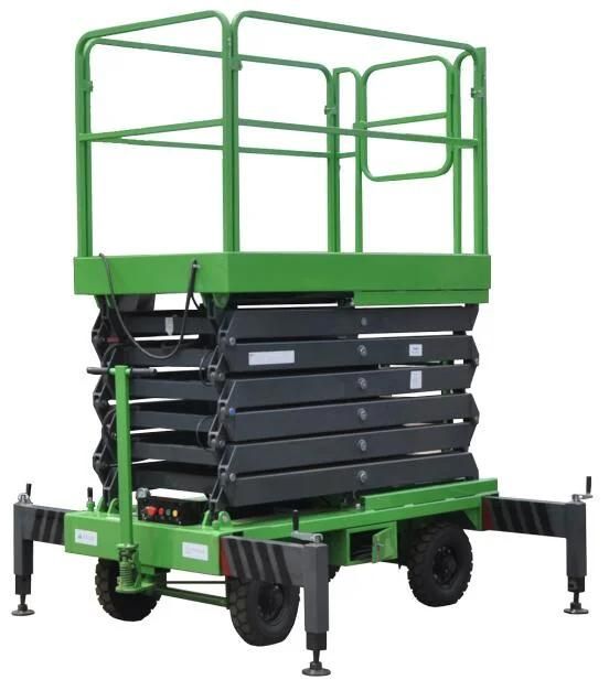 Semi Automatic Scissor Lift with Motorized Handle