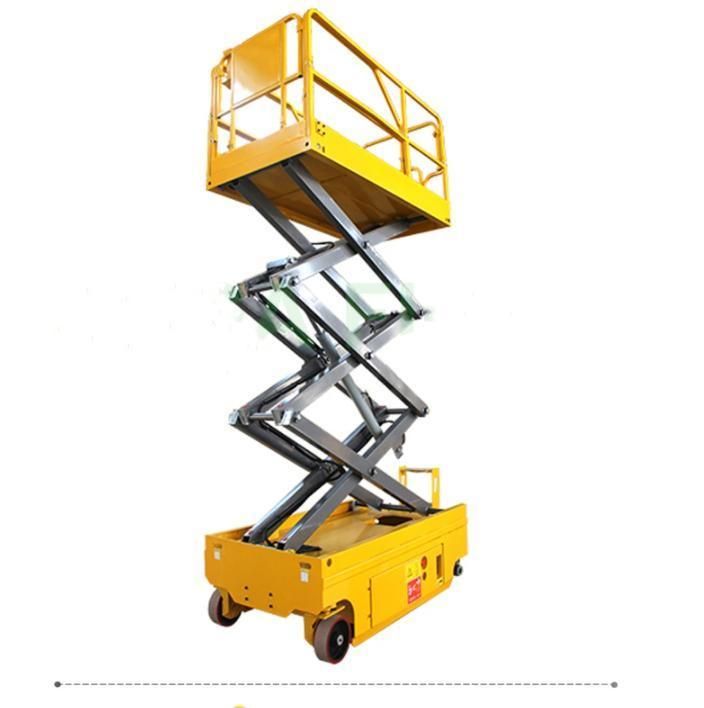 300kg Hydraulic Aerial Construction Lift Machine Automatic Walking Electric Scissor Lift for Sale