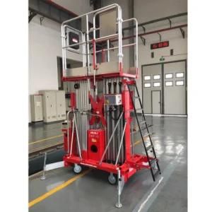 8-10m Double Mast Aluminum Aerial Work Platform with Ce ISO