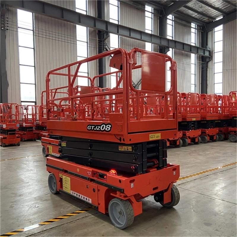 X Type Electric Scissor Lift Hydraulic Aerial Working CE Fully Mobile Scaffold for Construction