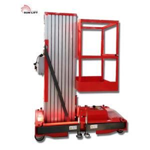 Single Double Mast Aluminum Alloy Lift Platform Hydraulic Electric Personal Lift for Sale