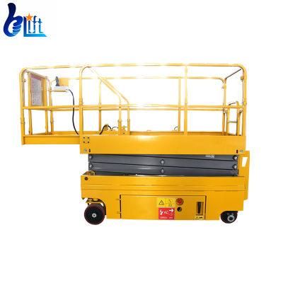 DC Power Electric Drive Self Propelled Mobile Scissor Hydraulic Lift Machine Lifting