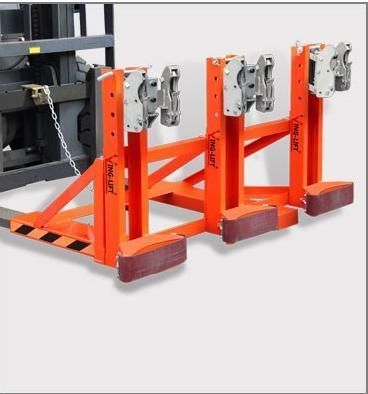 Dg1500d Forklift Mounted Rubber-Belt Drum Grabber Load Capacity 500kgx3