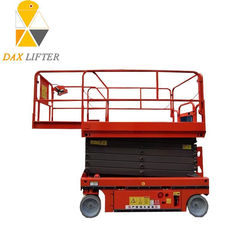 China Daxlifter Brand 6-14m 320kg Hydraulic Self Propelled Scissor Lift